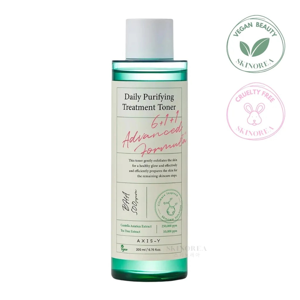 AXIS-Y Daily Purifying Treatment Toner 200ml - Vegan gentle chemical exfoliator