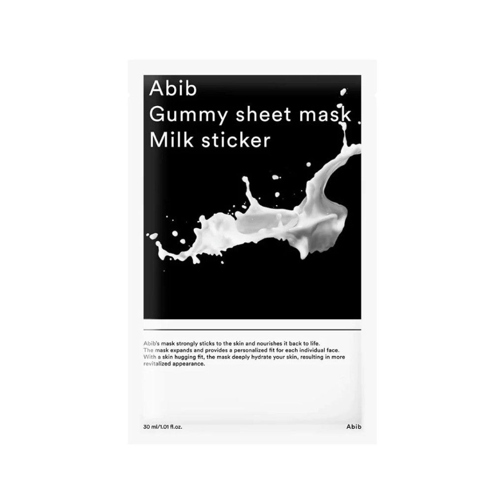 Abib Gummy sheet mask Milk sticker