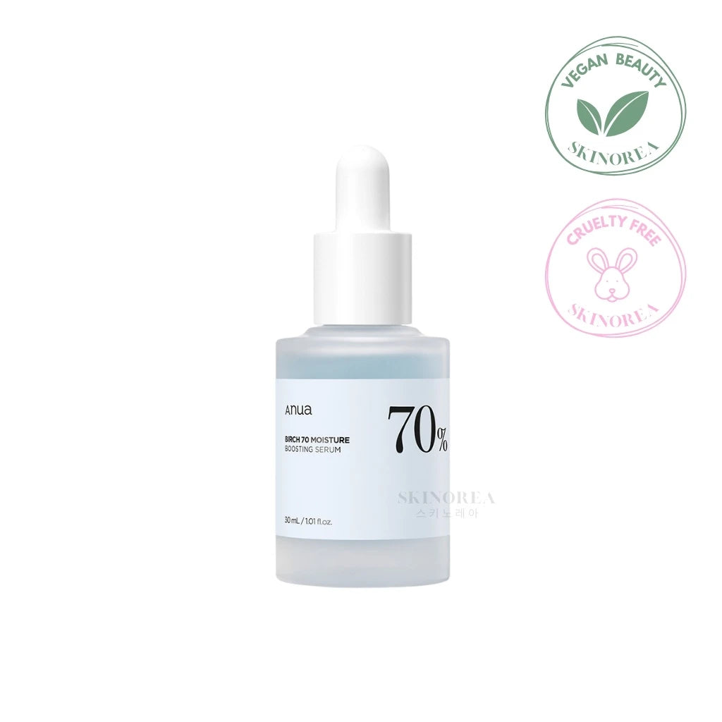 Anua Birch 70 Moisture Boosting Serum 30ml - Vegan calming serum for sensitive skin - Kbeauty Korean Skinorea shop Europe fast delivery - skincare coréenne Skinorea shop France Paris livraison rapide - yesstyle