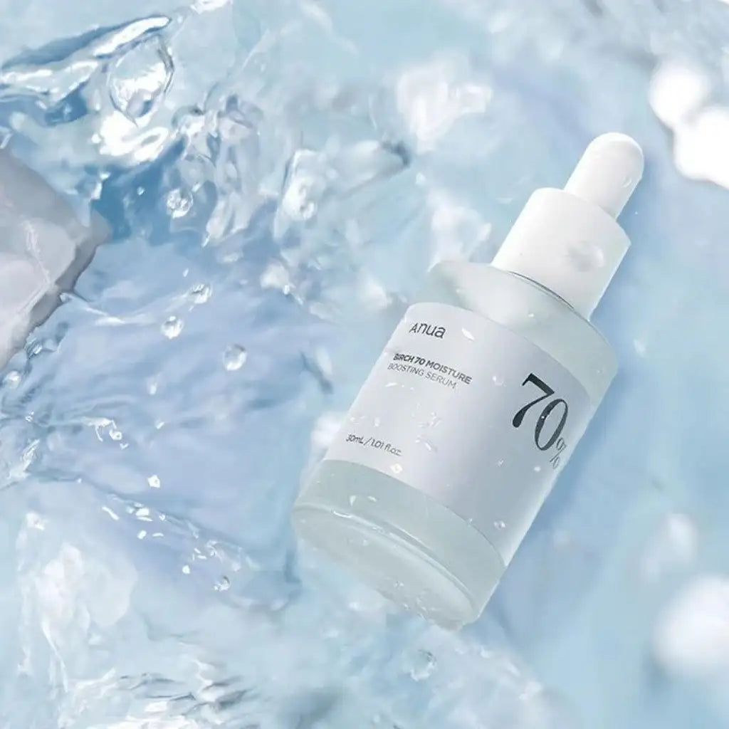 Anua Birch 70 Moisture Boosting Serum 30ml - Sérum vegan apaisant pour peau sensible - texture - K-beauty soin cosmétique corée Skinorea shop France livraison rapide - yesstyle