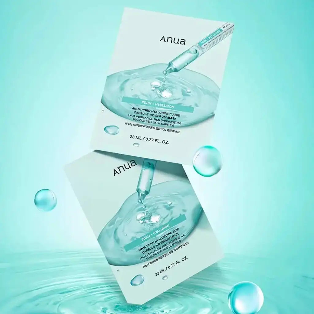 Anua PDRN Hyaluronic Acid Capsule 100 Serum Mask - Masque en tissu hydratant enrichi en PDRN extrait de l'ADN de saumon - Kbeauty Korean Skinorea shop Europe fast delivery - skincare coréenne Skinorea shop France Paris livraison rapide - yesstyle