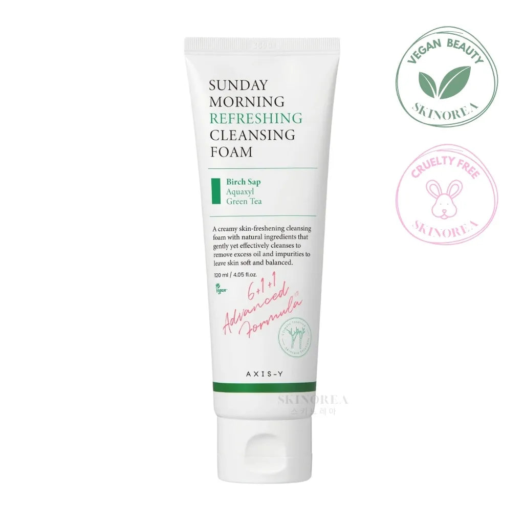 AXIS-Y Sunday Morning Refreshing Cleansing Foam 120ml - Moisturizing cleansing foam