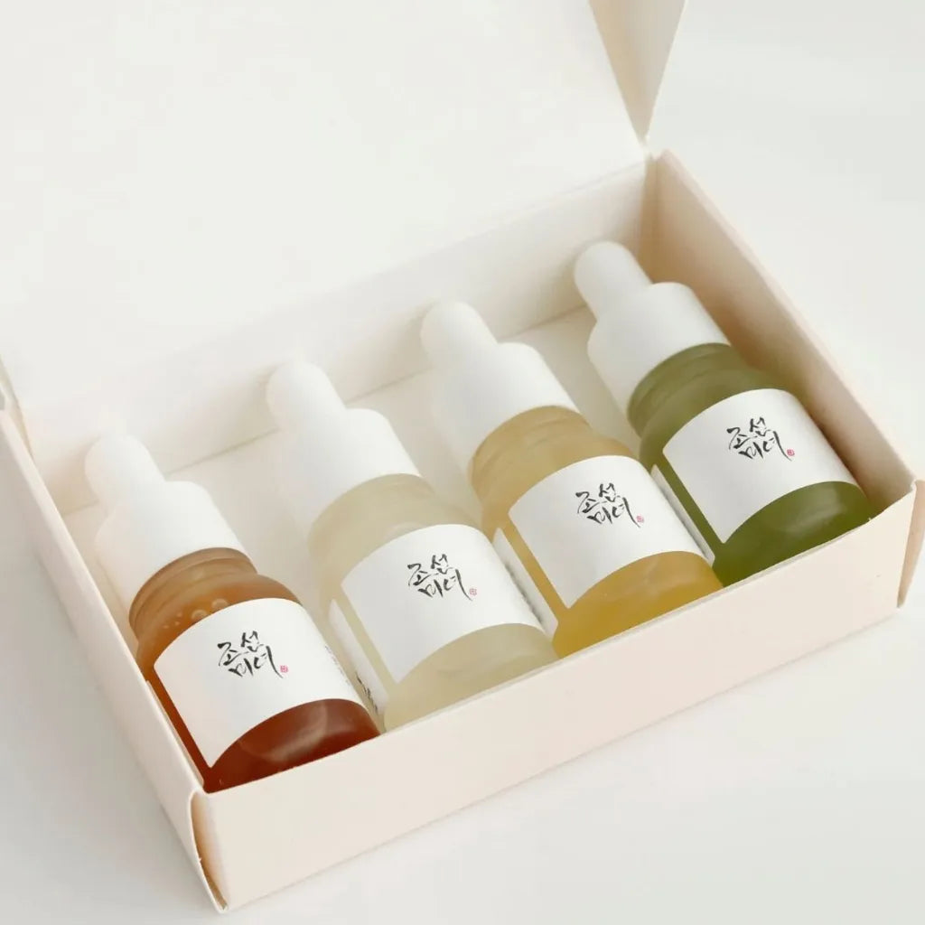 Beauty of Joseon Hanbang Serum Discovery Kit 1pack - Kit de sérums coréens pour tous types de peau - texture - Kbeauty Korean Skinorea shop Europe fast delivery - skincare coréenne Skinorea shop France Paris livraison rapide - yesstyle