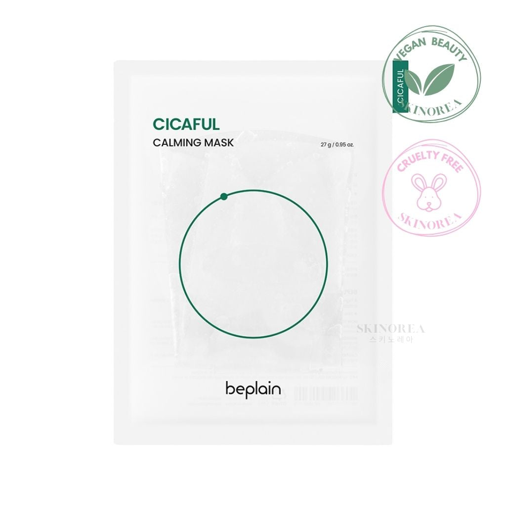 Beplain Cicaful Calming Mask - Soothing sheet mask for irritated skin