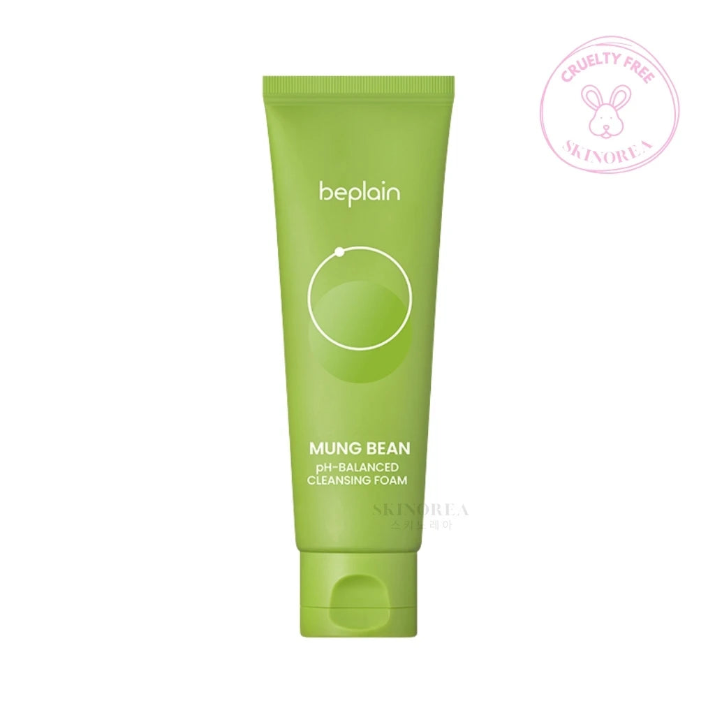 Beplain Mung Bean pH-Balanced Cleansing Foam 80ml - Gentle and pH-friendly foam cleanser