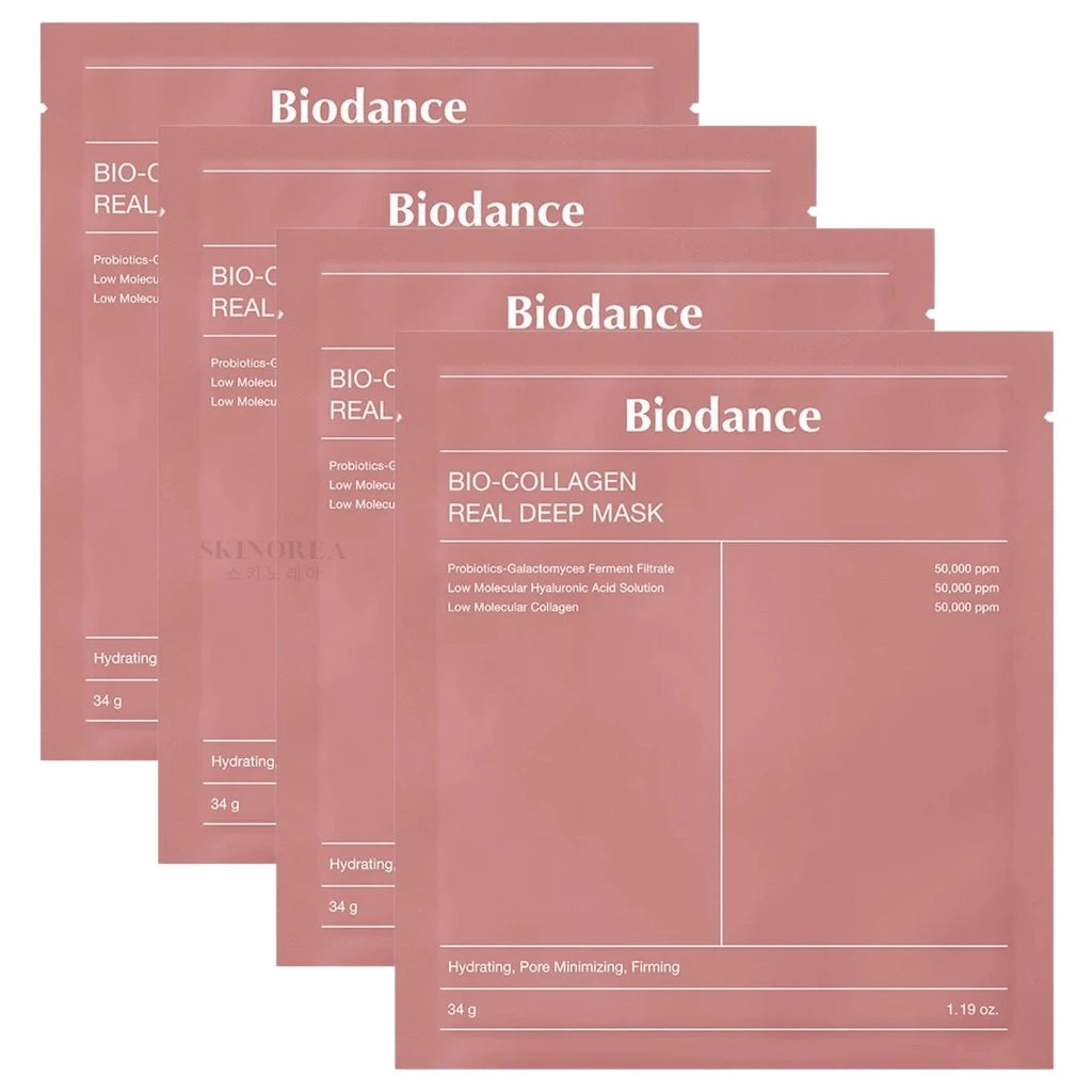 Biodance Bio Collagen Real Deep Mask Pack 4 masks - Pack de masques en tissu Biodance Bio Collagen Real Deep 4 masques - Masque de collagène viral tout-en-un - texture - Kbeauty skincare coréenne Skinorea shop Paris France livraison rapide - yesstyle