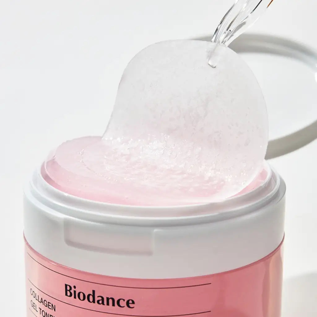 Biodance Collagen Gel Toner Pads 60 pads -  Pads toniques innovants de type gel enrichis en collagène - texture - K-beauty soin corée Skinorea shop France livraison rapide - yesstyle