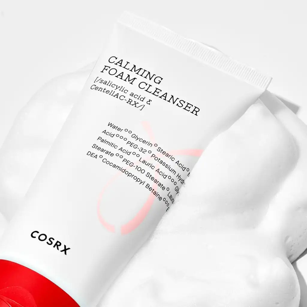 COSRX AC Collection Calming Foam Cleanser - Nettoyant doux à l'acide salicylique - texture - K-beauty soin cosmétique corée Skinorea shop France livraison rapide - yesstyle