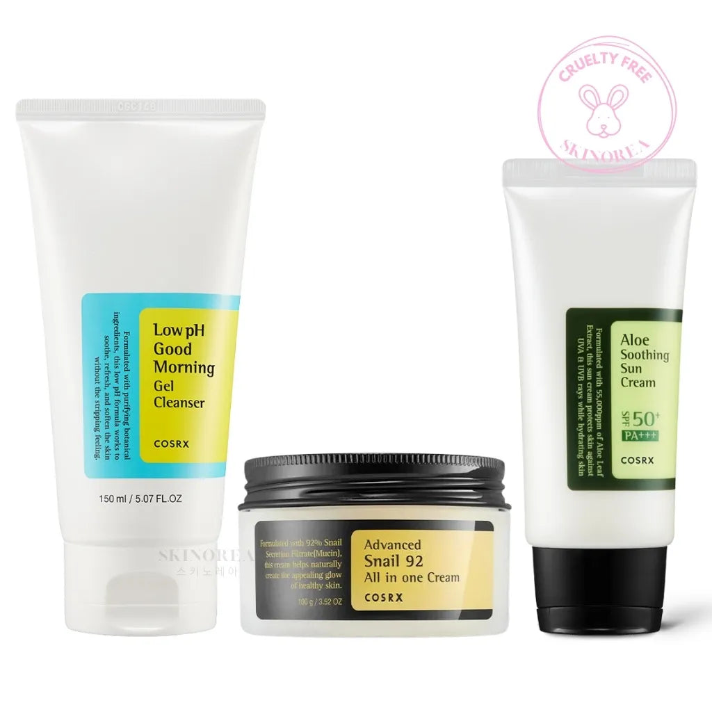 COSRX Beginners pack - Cleanser + Cream + Sun cream