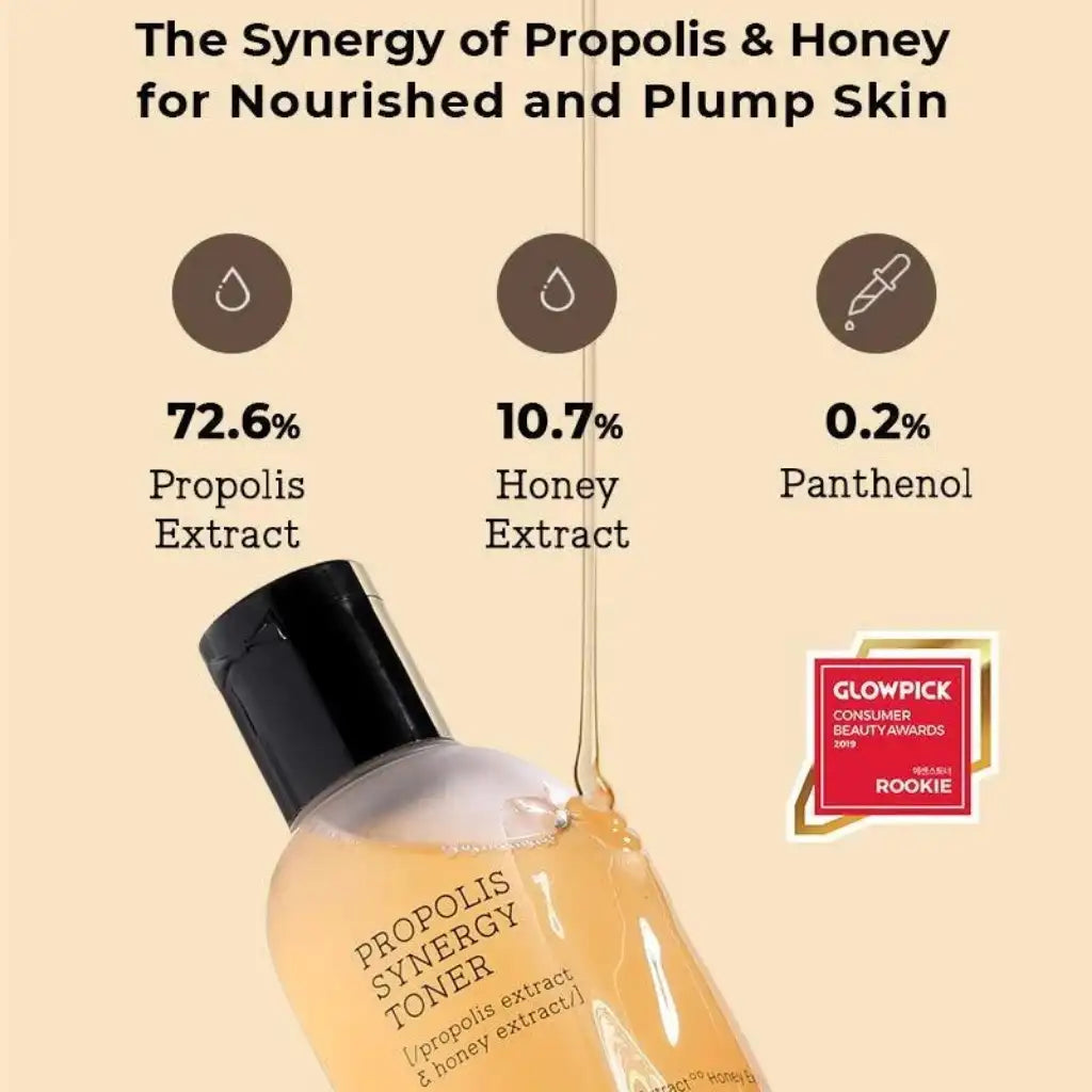 COSRX Full Fit Propolis Synergy Toner mini 50ml - Tonique à la propolis pour une peau éclatante