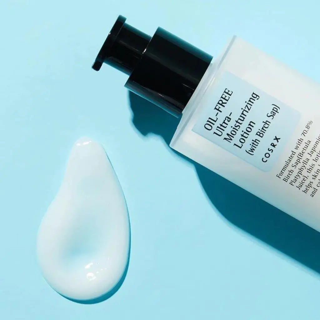 COSRX Oil-Free Ultra-Moisturizing Lotion with Birch Sap 100ml - Lotion hydratante légère quotidienne - texture