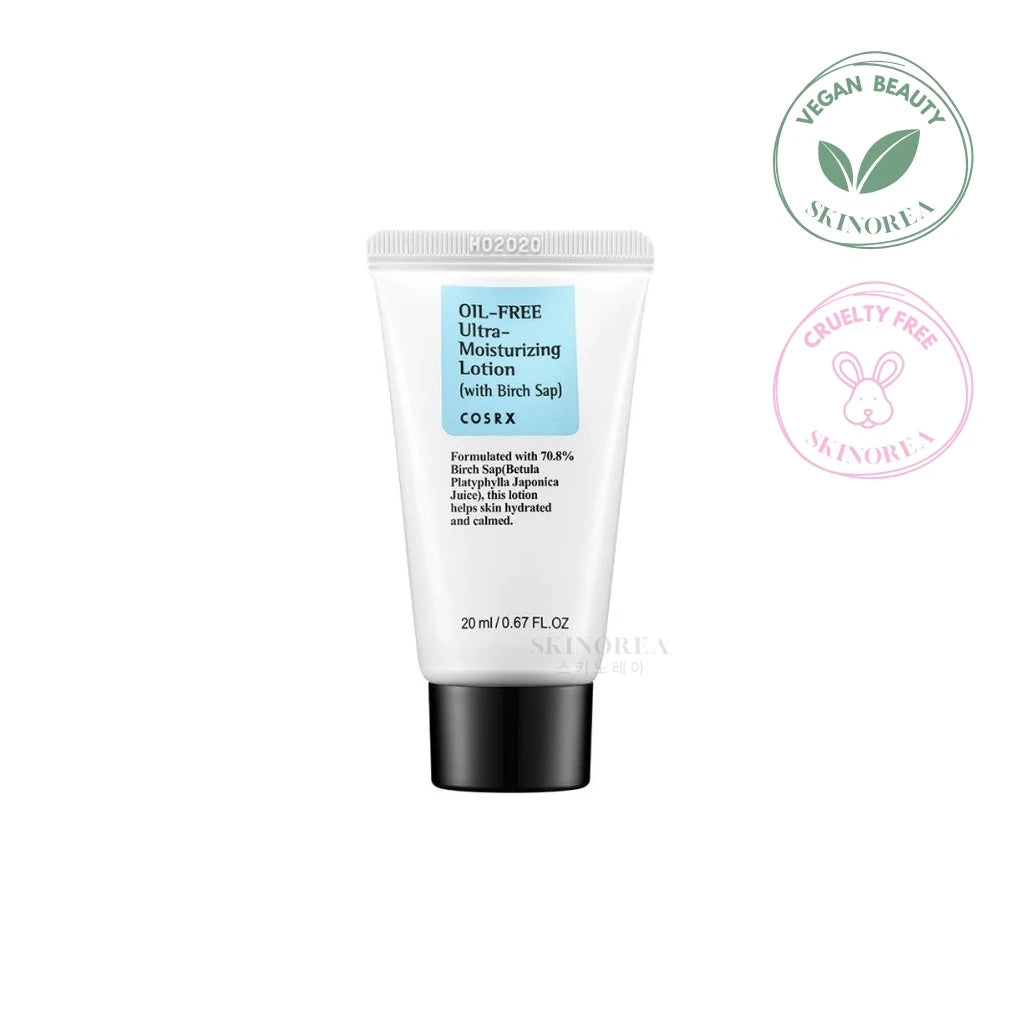 COSRX Oil-Free Ultra-Moisturizing Lotion with Birch Sap 20ml mini - Hydratation quotidienne pour tous les types de peau et toutes les situations