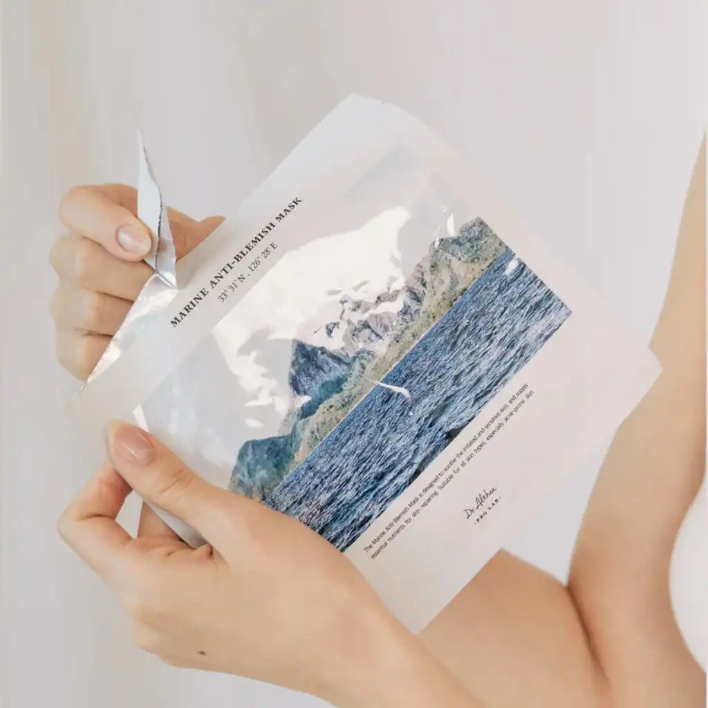 Dr.Althea Marine Anti-Blemish Mask 1 sheet - Masque facial lissant vegan
- texture - K-beauty soin cosmétique corée Skinorea shop France livraison rapide - yesstyle