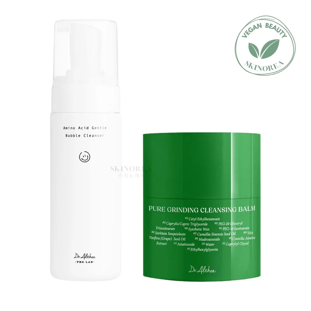 Dr.Althea Post Acne Care Boosting Duo pack - Cleansing balm 50g + Foam Cleanser 150ml - Gentle double cleansing duo Dr. Althea - Baume nettoyant 50ml + Mousse nettoyante 100ml - Duo double nettoyage doux - K-beauty soin cosmétique corée Skinorea shop France livraison rapide