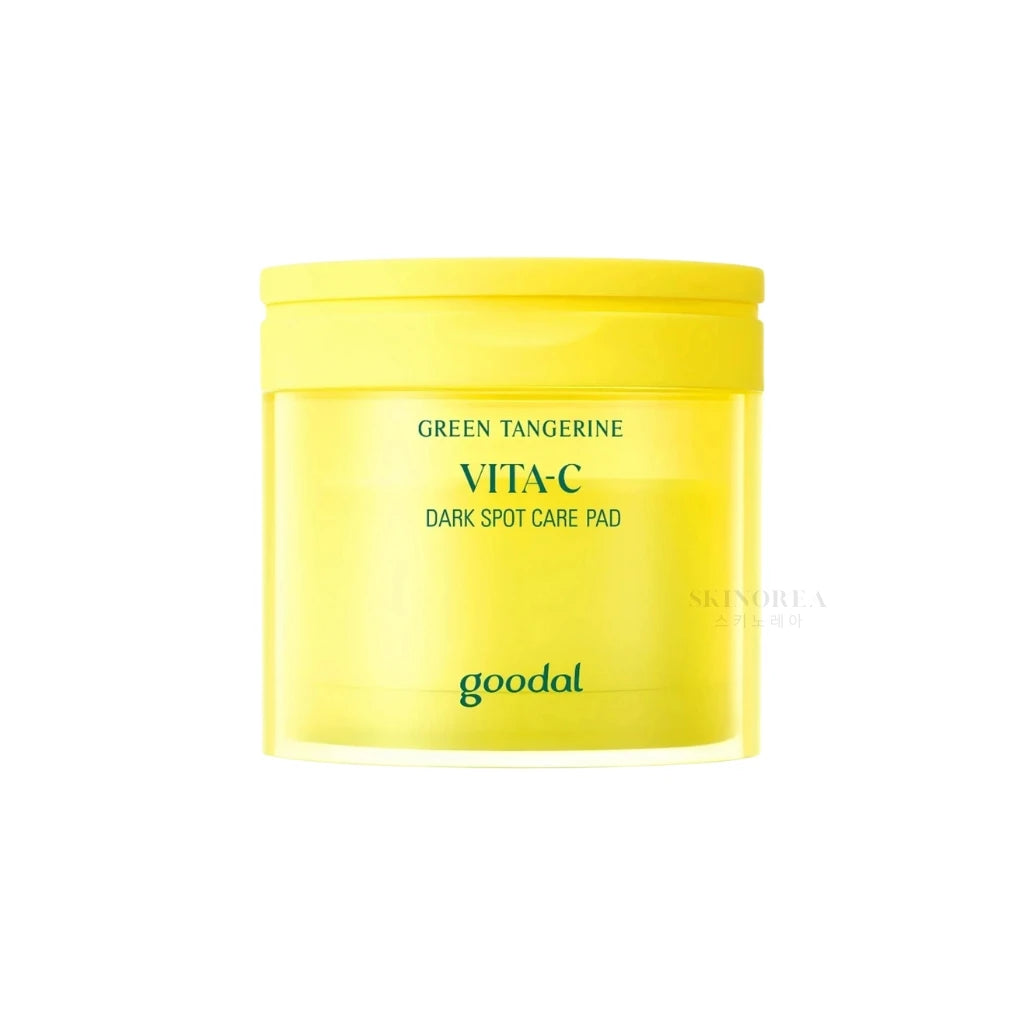 Goodal Green Tangerine Vita-C Dark Spot Care Pad 70 pads - Gentle exfoliating brightening vitamin c toner pads - Kbeauty Korean Skinorea shop Europe fast delivery - skincare coréenne Skinorea shop France Paris livraison rapide - yesstyle