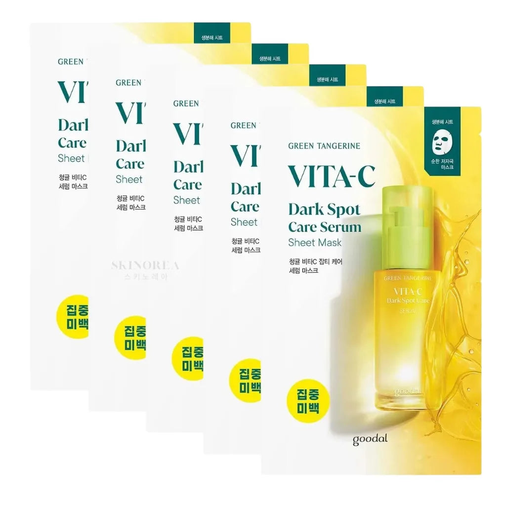 Goodal Green Tangerine Vita C Dark Spot Care Serum Sheet Mask Pack