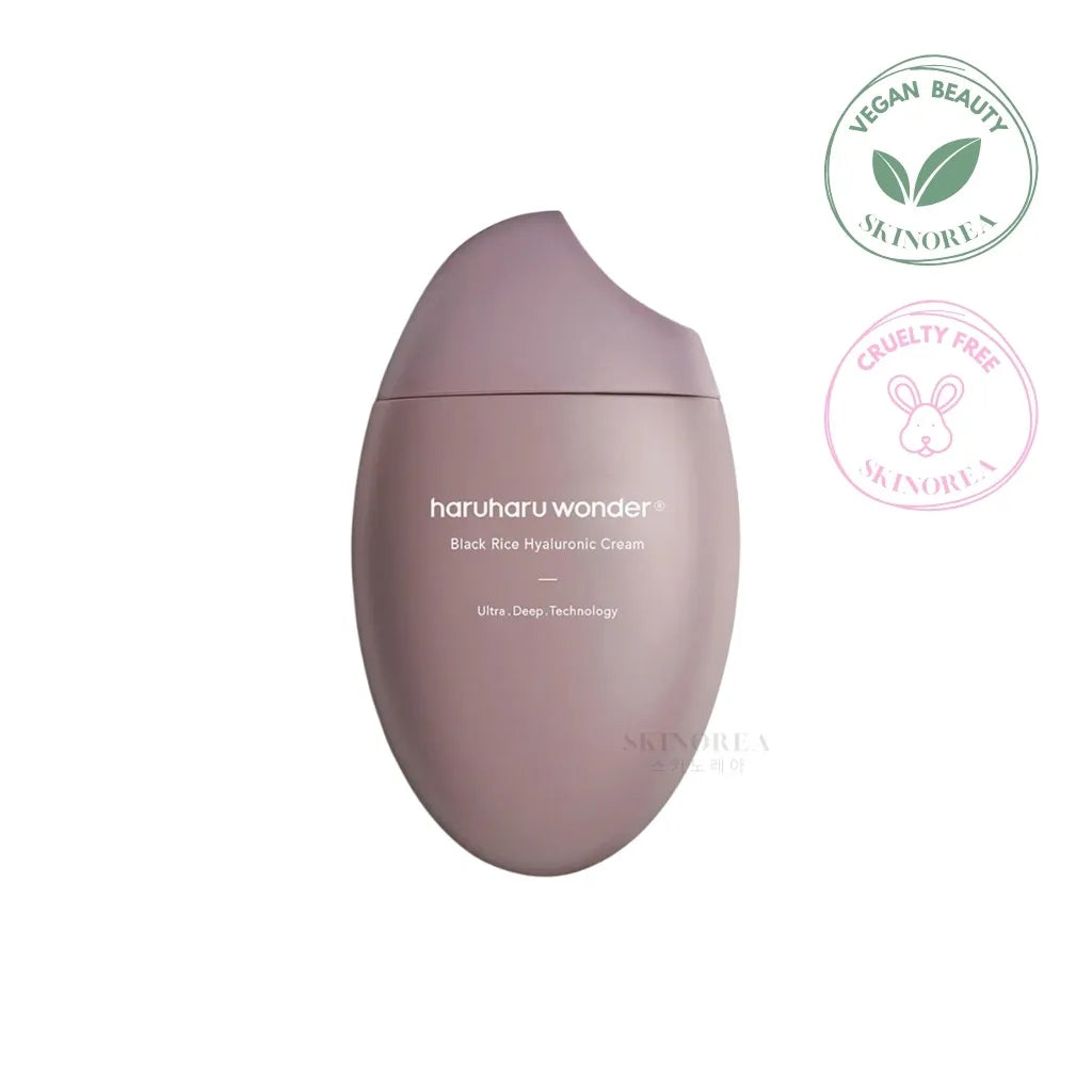 Haruharu wonder Black Rice Hyaluronic Cream 50ml - Cheap intensive vegan moisturizer - Kbeauty Korean skincare - Skinorea
