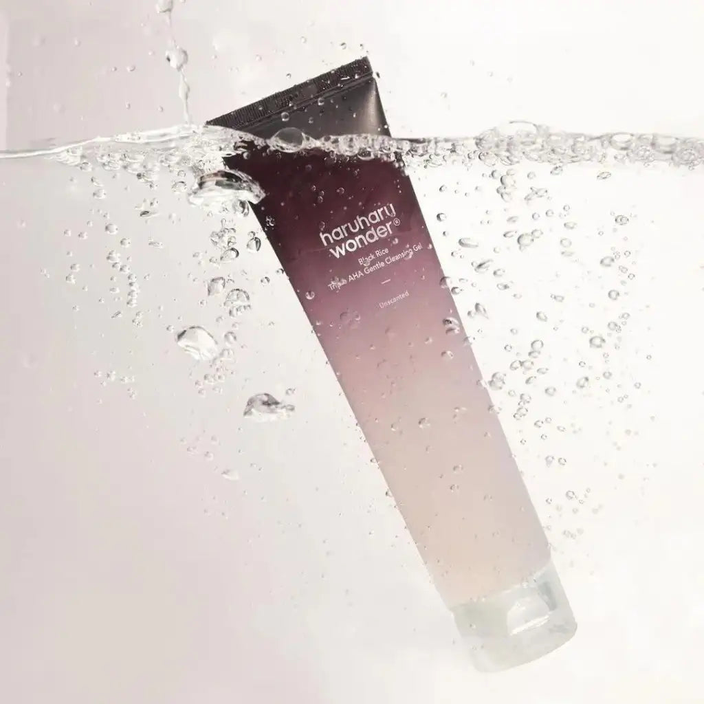 Haruharu wonder Black Rice Moisture 5.5 Soft Cleansing Gel Unscented 100ml - Nettoyant doux légèrement acide pour tous les jours - texture - Kbeauty skincare coréenne Skinorea shop Paris France livraison rapide - yesstyle