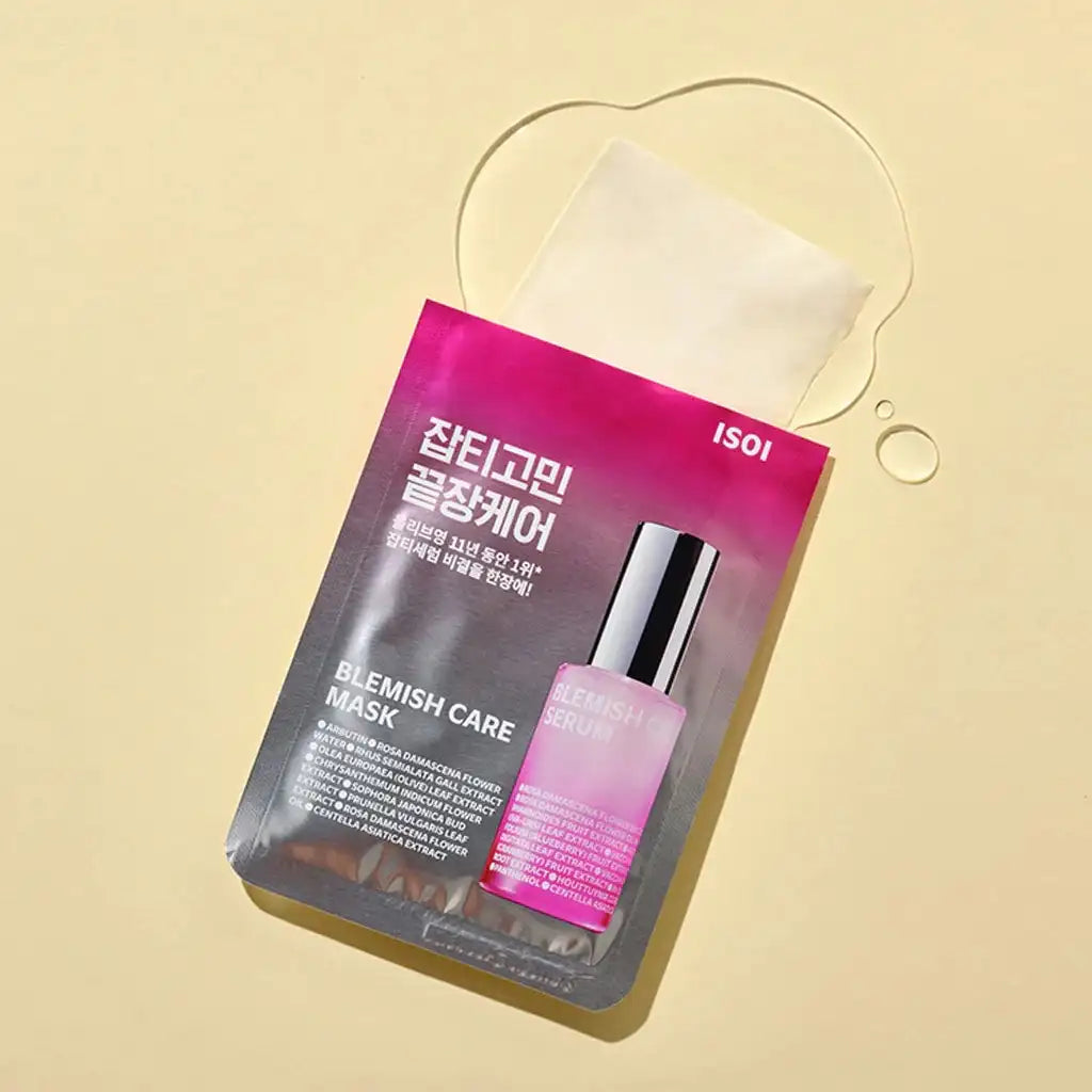 ISOI Blemish Care Mask 1 sheet - Masque visage anti-imperfections et apaisant - texture -
- Kbeauty skincare coréenne Skinorea shop Paris France livraison rapide - yesstyle