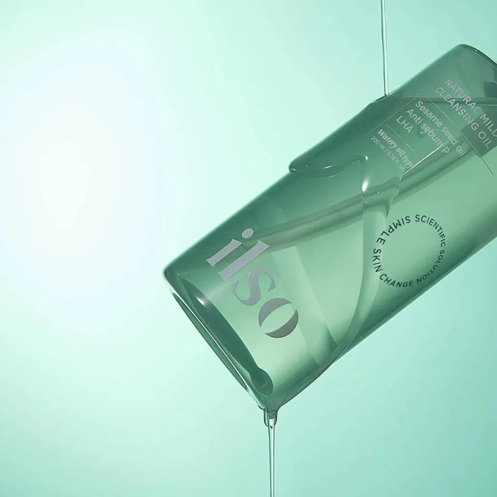ilso Natural Mild Cleansing Oil 200ml - huile nettoyante purifiante et désincrustante pour les pores - texture - K-beauty soin cosmétique corée Skinorea shop France livraison rapide - yesstyle