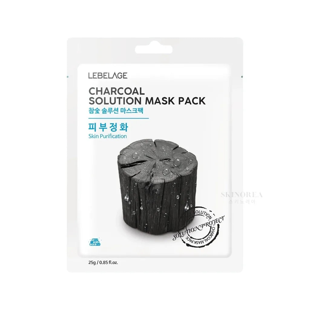 LEBELAGE Charcoal Solution Mask - Cleansing and tightening pore sheet mask