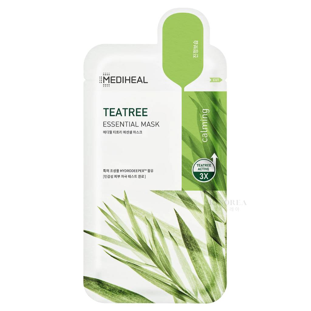 MEDIHEAL Teatree Essential Mask Sheet - Face mask for blemish-free skin