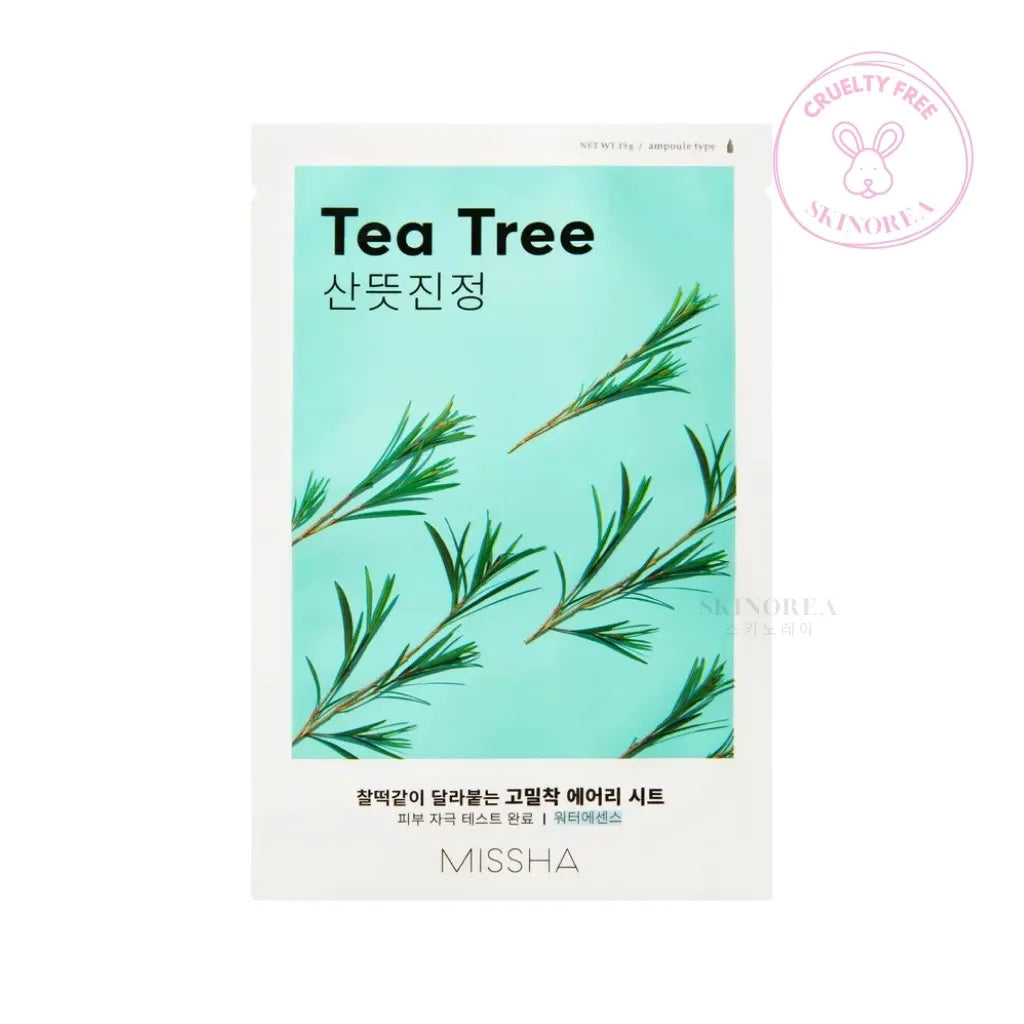 MISSHA Airy Fit Sheet Mask Tea Tree 1 sheet - Soothing facial mask