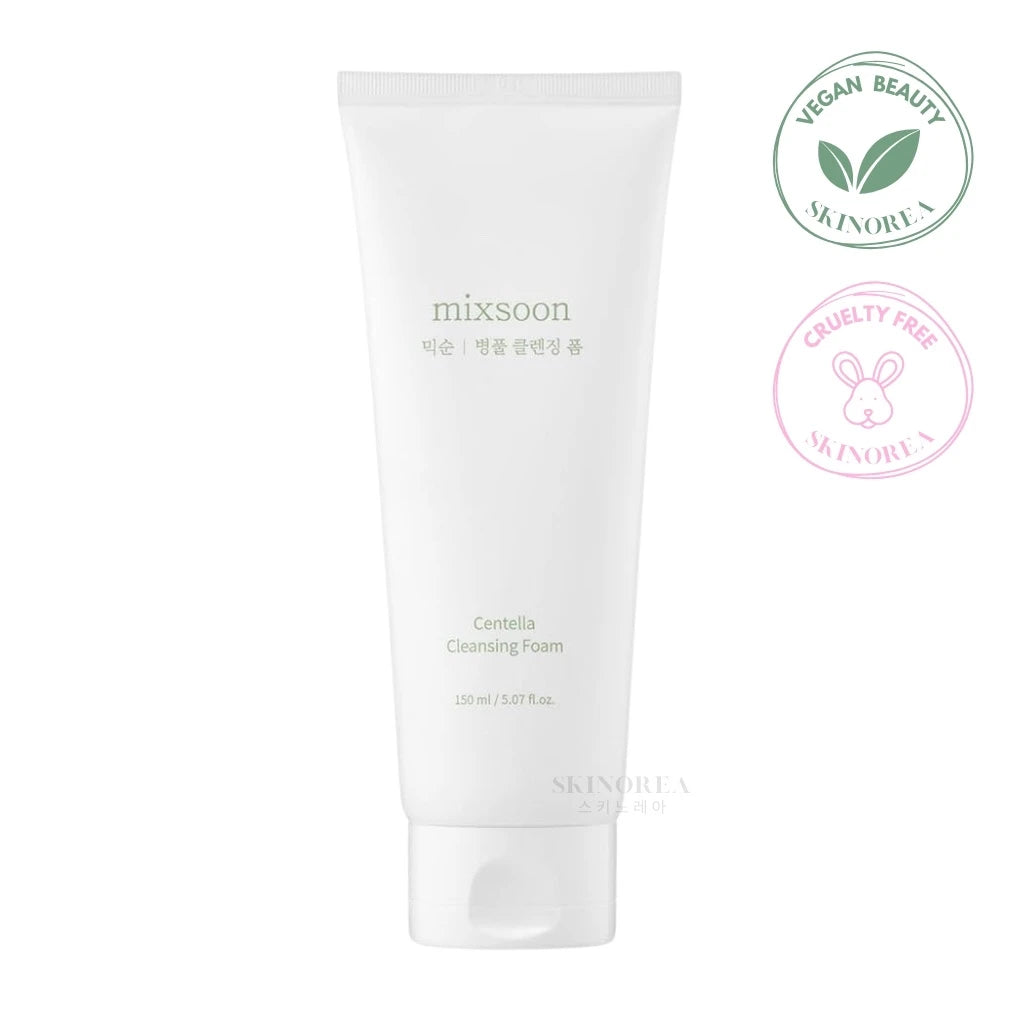 Mixsoon Centella Cleansing Foam 150ml - Vegan creamy mildly acidic foam cleanser