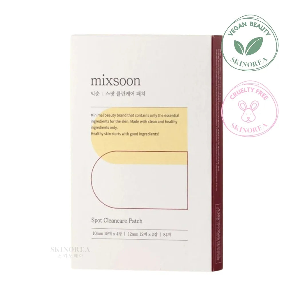 Mixsoon Spot Clean Care Patch 84patchs - Vegan pimple patches targeting acne - Kbeauty Korean Skinorea shop Europe fast delivery - skincare coréenne Skinorea shop France Paris livraison rapide - yesstyle