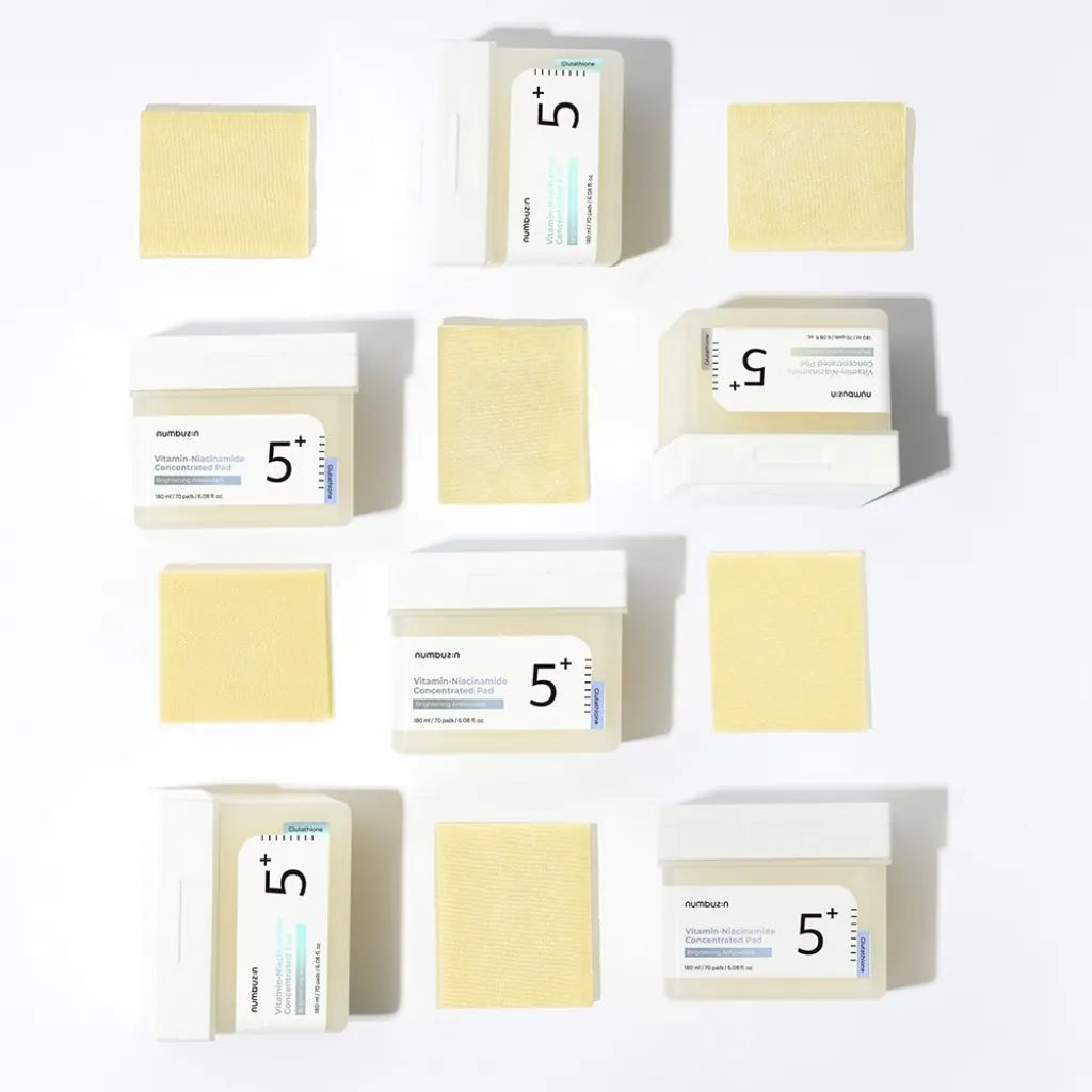 Numbuzin No.5 Vitamin-Niacinamide Concentrated Pad 70 pads - Pads éclaircissants - texture
