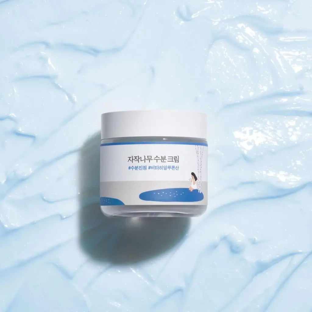 Round Lab Birch Juice Moisturizing Cream 80ml -Crème hydratante renforçant la barrière cutanée - texture
