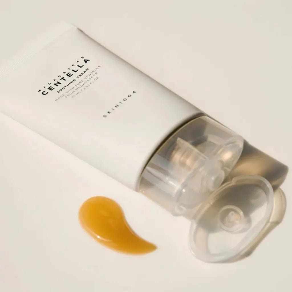 SKIN1004 Madagascar Centella Soothing Cream 75ml - Crème hydratante vegan à base de Centella Asiatica - texture - Kbeauty Korean Skinorea shop Europe fast delivery - skincare coréenne Skinorea shop France Paris livraison rapide