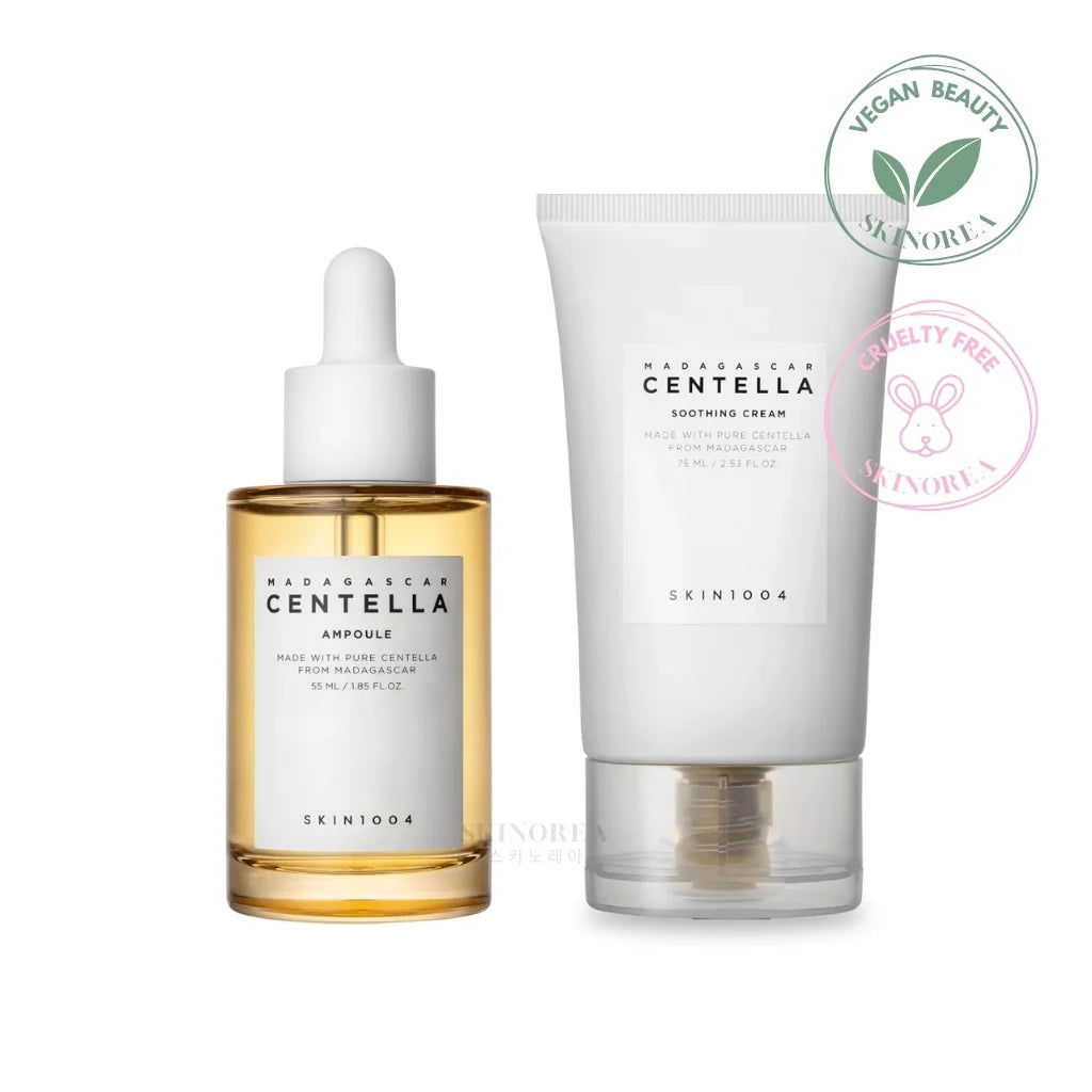 SKIN1004 Centella - Soothing Duo pack - Vegan soothing and repairing set - Kit apaisant et réparateur cruelty-free - Kbeauty Korean Skinorea shop Europe fast delivery - skincare coréenne Skinorea shop France Paris livraison rapide