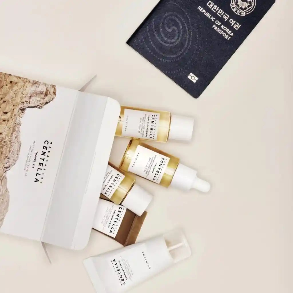 SKIN1004 Madagascar Centella Travel Kit 5 articles - Coffret de soins coréens de voyage - k-beauty skincare coréenne - Skinorea