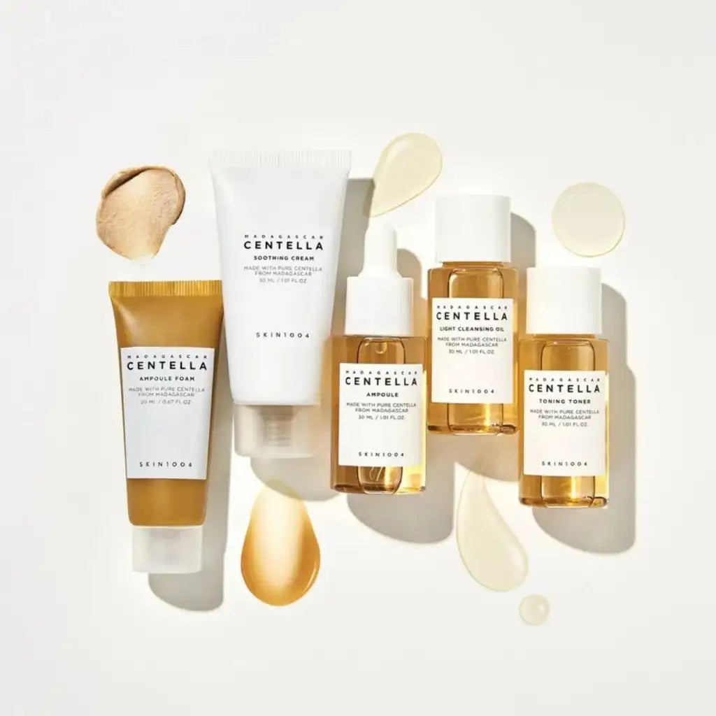 SKIN1004 Madagascar Centella Travel Kit 5 articles - SKIN1004 Madagascar Centella Travel Kit 5 articles - Coffret de soins coréens apaisants de voyage - k-beauty skincare coréenne - Skinorea