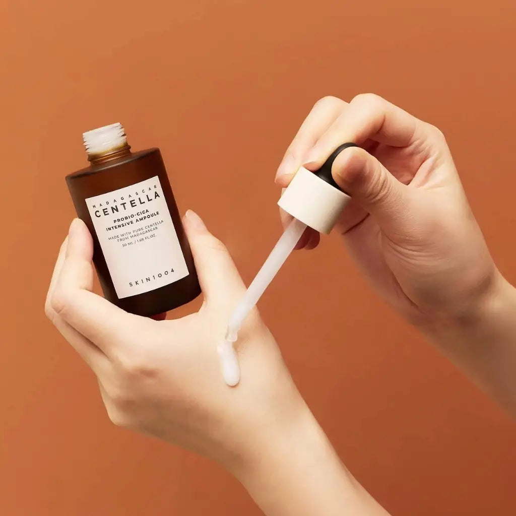 SKIN1004 Madagascar Centella Probio-Cica Intensive Ampoule - Ampoule vegan apaisante et adoucissante - texture - k-beauty soin coréen - Skinorea