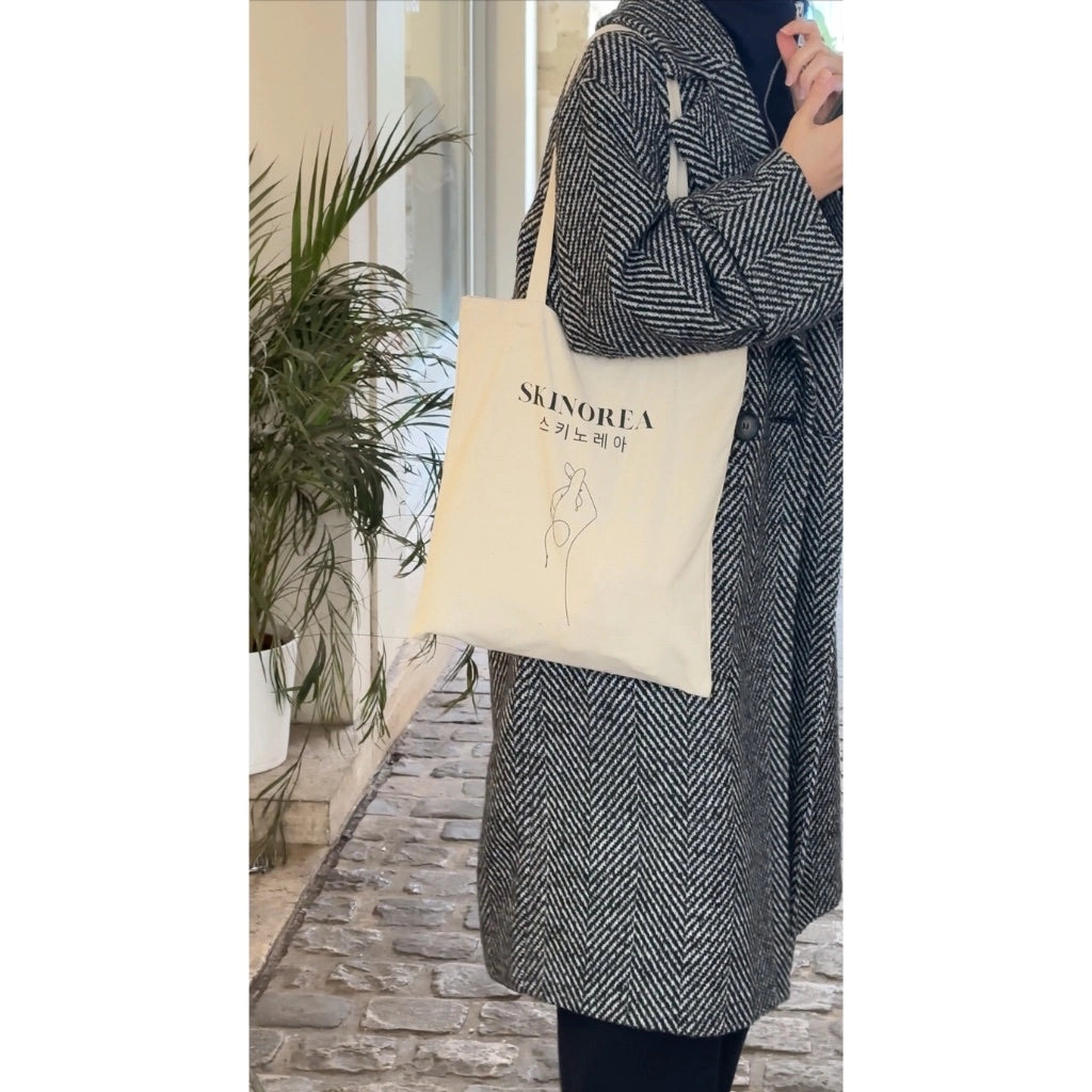 SKINOREA - 100% Cotton Tote Bag 40 x 36 cm