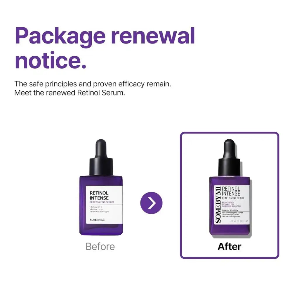 SOME BY MI Renewed Retinol Intense Reactivating Serum 30ml - Serum rajeunissant à base de rétinal et de bakuchiol
