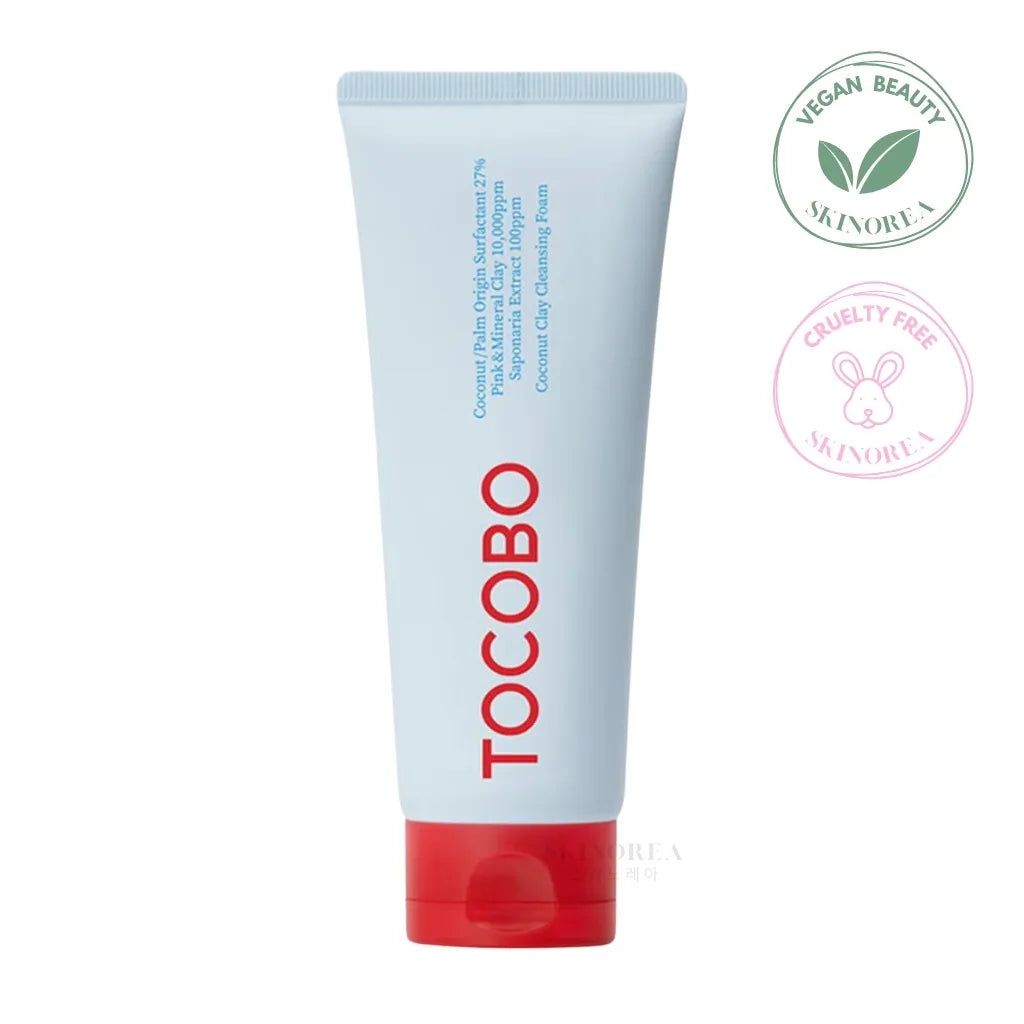 TOCOBO Coconut Clay Cleansing Foam 150ml - Vegan refreshing purifying facial cleanser - Kbeauty Korean Skinorea shop Europe fast delivery - skincare coréenne Skinorea shop France Paris livraison rapide - yesstyle