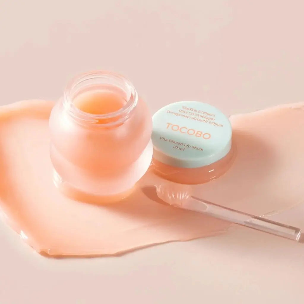 TOCOBO Vita Glazed Lip Mask 20ml - Masque coréen de nuit pour les lèvres - texture - K-beauty soin corée Skinorea shop France livraison rapide - yesstyle