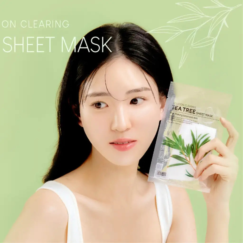Tenzero Solution Clearing Tea Tree sheet mask 1 sheet - K-beauty soin cosmétique corée Skinorea shop France livraison rapide - yesstyle