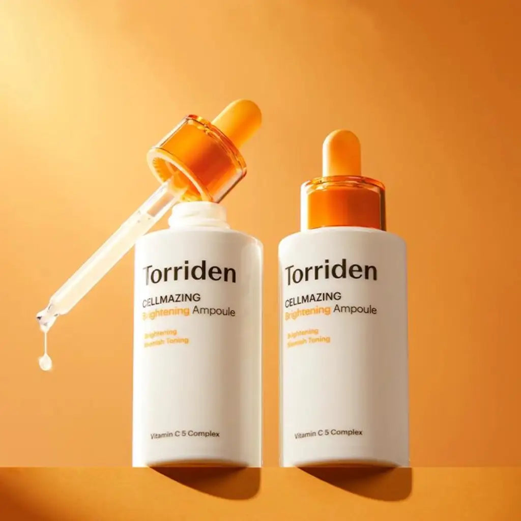 Torriden Cellmazing Vita C Brightening Ampoule 30ml - Sérum éclaircissant anti-imperfections - texture - K-beauty soin coréen - Skinorea