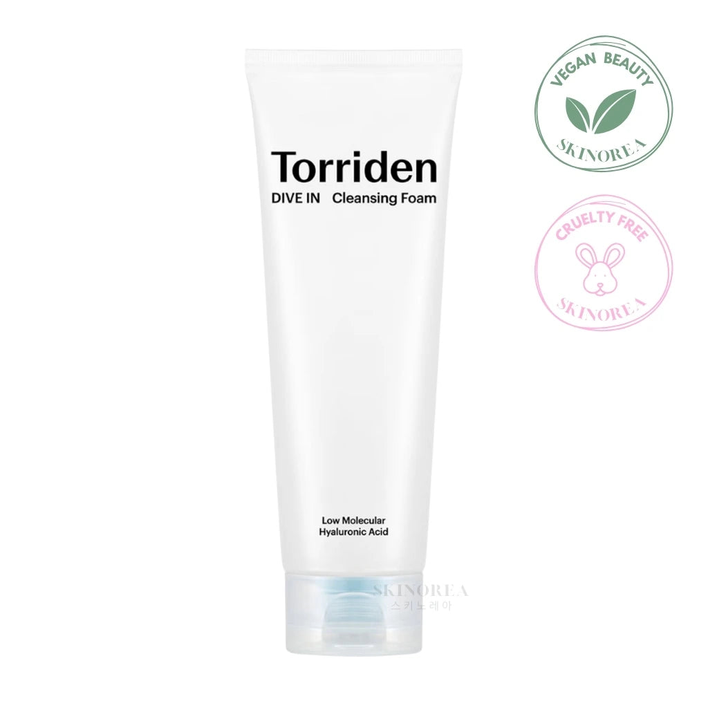 Torriden DIVE-IN Low Molecular Hyaluronic Acid Cleansing Foam - Vegan gentle moisturising cleanserr - Kbeauty Korean Skinorea shop Europe fast delivery - skincare coréenne Skinorea shop France Paris livraison rapide - yesstyle