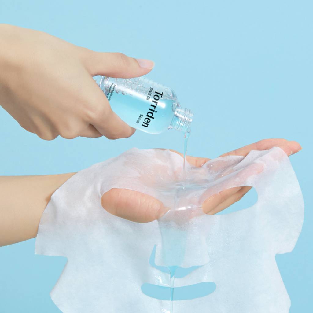 Torriden Dive-In Hyaluronic Acid Pack Serum + Soothing Cream + Mask -
Soin hydratant et apaisant pour la peau