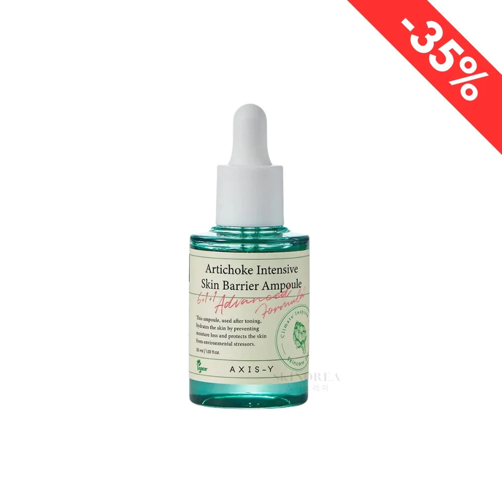 AXIS-Y Artichoke Intensive Skin Barrier Ampoule 30ml - Ampoule Axisy réparant et renforçant la barrière naturelle de la peau - K-beauty Skincare coréenne Skinorea shop Paris - France livraison rapide - Promo de noël -35% - Korean skincare Europe fast delivery