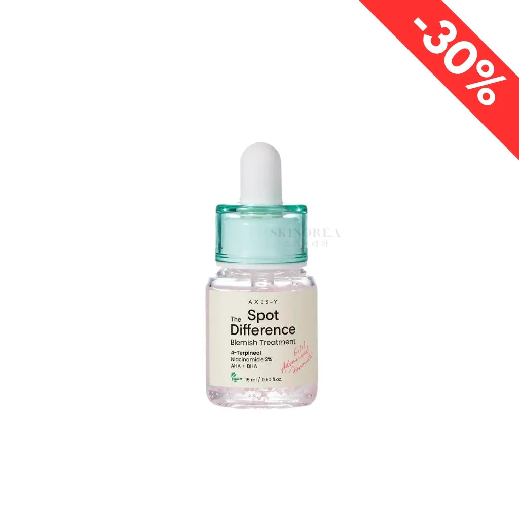 AXIS-Y Spot The Difference Blemish Treatment 15ml - Traitement ciblé contre les imperfections  et boutons - K-beauty Skincare coréenne Skinorea shop Paris - France livraison rapide - Promo de noël -30% - Korean skincare Europe fast delivery