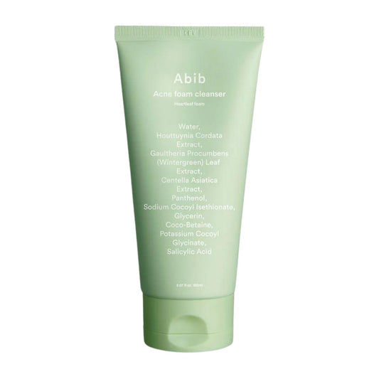 Abib Acne foam cleanser Heartleaf foam 150ml - Mild acidic cleanser formulated with Heartleaf extract