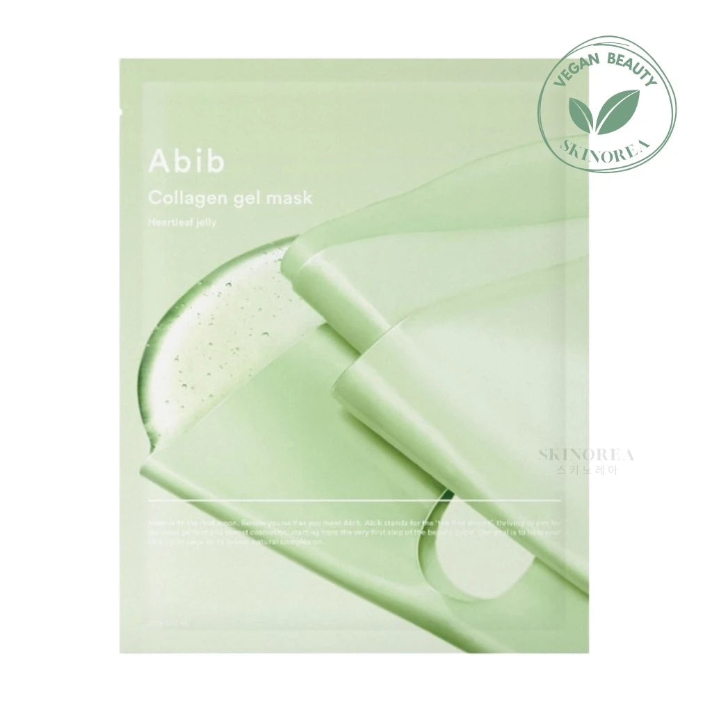 Abib Collagen gel mask Heartleaf jelly 1 sheet - Pore-tightening vegan facial gel mask