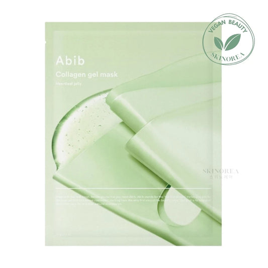 Abib Collagen gel mask Heartleaf jelly 1 sheet - Pore-tightening vegan facial gel mask