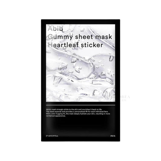 Abib Gummy sheet mask Heartleaf sticker - Face mask preventing breakouts